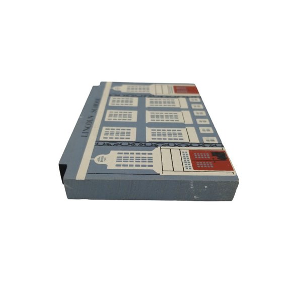 Cat's Meow Village Lincoln School Signed Faline 1989 - Picture 5 of 8